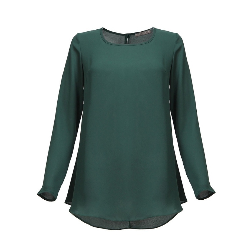 Forest green long sleeved top